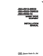 JRC JMA-5312-6/6HS Installation Manual preview