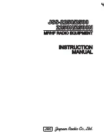 Preview for 1 page of JRC JSS-2250 Instruction Manual