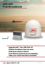 Предварительный просмотр 1 страницы JRC JUE-250 - Brochure