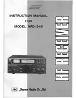 Preview for 1 page of JRC NRD-345 Instruction Manual