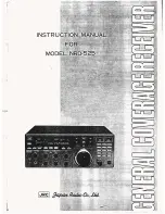 Предварительный просмотр 1 страницы JRC NRD-525 Instruction Manual