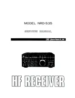 Preview for 1 page of JRC NRD-535 Service Manual