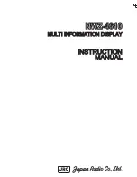 Предварительный просмотр 1 страницы JRC NWZ-4610 Instruction Manual