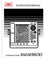 JRC RADAR 1800 Instruction Manual preview