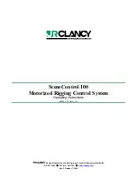 JRClancy SCENECONTROL 100 Operating Instructions Manual preview