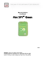 JRI Maxant Mini SPY RF GREEN User Manual preview