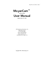 JRI Recordings Enterprises MoyerCam User Manual preview