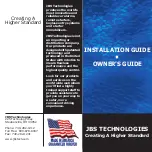 JSB INSTALLATION GUIDE Installation  & Owners Manual предпросмотр