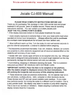 Jscale CJ-600 Manual предпросмотр