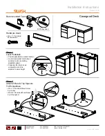 JSI SWISH Casegood Desk Installation Instructions предпросмотр