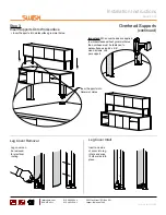 Preview for 2 page of JSI SWISH Overhead Supports Installation Instructions