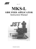 JST MKS-L Instruction Manual preview