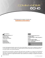 Предварительный просмотр 4 страницы JTECH Medical COMMANDER ECHO Manual