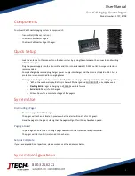 Preview for 2 page of JTECH GuestCall Coaster J1707 User Manual