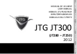 JTG JT250 2012 User Manual preview