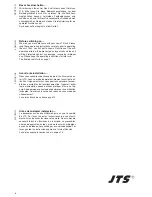 Preview for 2 page of JTS CS-4 Instruction Manual