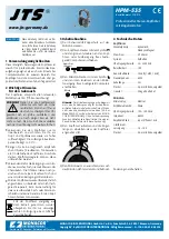 JTS HPM-535 Instructions preview