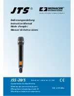 JTS JSS-20/5 Instruction Manual preview