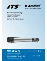 Preview for 1 page of JTS MH-36G2/5 Instruction Manual