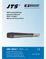 JTS MH-850/1 Instruction Manual preview