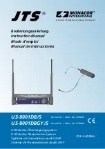 JTS MONACOR US-8001DB/5 Instruction Manual preview