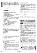 Preview for 8 page of JTS MONACOR US-8001DB/5 Instruction Manual