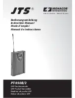 Preview for 1 page of JTS PT-950B/2 Instruction Manual