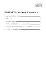 Preview for 3 page of JTS TG-98STX Manual