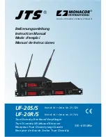 JTS UF-20R/5 Instruction Manual preview