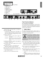 Preview for 15 page of JTS UF-20R/5 Instruction Manual