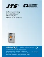 Preview for 1 page of JTS UF-20TB/5 Instruction Manual