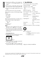 Preview for 18 page of JTS UF-20TB/5 Instruction Manual