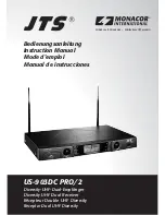 JTS US-903DC PRO/2 Instruction Manual предпросмотр