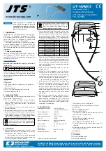 Preview for 2 page of JTS UT-16HW/5 Quick Start Manual