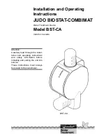 Judo BIOSTAT-COMBIMAT BST-C Installation And Operating Instructions Manual preview