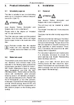 Preview for 8 page of Judo FIMAT JFXL-M 1 1/2 Installation And Operating Instructions Manual