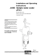 Judo JPK 3 Installation And Operating Instructions Manual preview