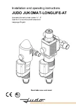 Judo JUKOMAT-LONGLIFE-AT Installation And Operating Instructions Manual preview