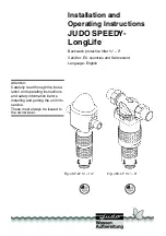 Preview for 1 page of Judo SPEEDY-LongLife JSY-LF 1 1/2" Installation And Operating Instructions Manual