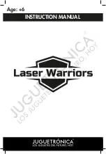 Preview for 1 page of Juguetronica Laser Warriors Instruction Manual