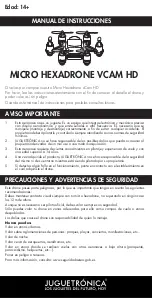 Preview for 1 page of Juguetronica MICRO HEXADRONE VCAM HD Manual