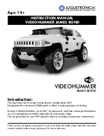 Preview for 1 page of Juguetronica VIDEOHUMMER JAMES BOND Instruction Manual