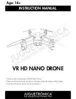 Preview for 1 page of Juguetronica VR HD NANO DRONE Instruction Manual