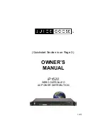 Preview for 1 page of JUICE GOOSE iP1520 Owner'S Manual