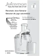 Juiceman JM300 Use And Care Book Manual предпросмотр