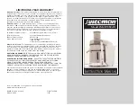 Предварительный просмотр 16 страницы Juiceman JM419SS Instruction Manual