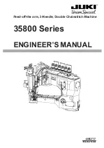 Предварительный просмотр 1 страницы JUKI 35800 Series Engineer'S Manual