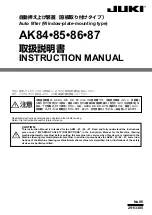 JUKI AK84 Instruction Manual preview