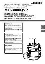 JUKI AKANE MO-3000QVP Instruction Manual preview