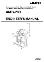 JUKI AMB-289 Engineer'S Manual preview